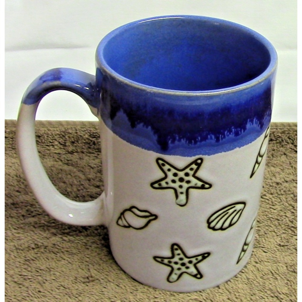 Gift Depot Starfish & Seashell Coffee Mug NEW w/o packaging